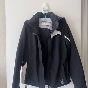 Spyder Women's Black and White Ski Jacket